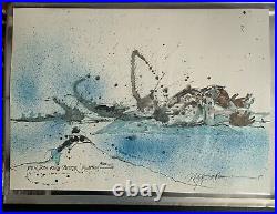 Genuine Ralph Steadman Ink Signed? Limited Edition A2 Print with COA