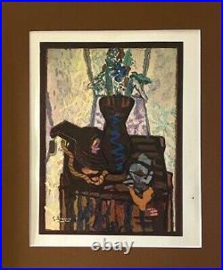 Georges Braque + 1948 Awesome Signed Print + Coa + Matted 11 X 14 + Buy It Now