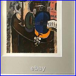 Georges Braque + 1948 Awesome Signed Print + Coa + Matted 11 X 14 + Buy It Now