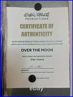 Glen Keane Signed Limited Edition / Numbered Over The Moon Print With Coa