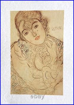 Gustav Klimt Lithograph COA Original Numbered Pencil Signed Limited