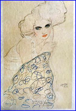 Gustav Klimt Lithograph COA original signed numbered in pencil limited