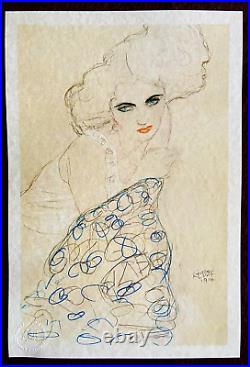 Gustav Klimt Lithograph COA original signed numbered in pencil limited