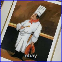 Guy Buffet Chef Albert Framed Serigraph 59/75 Limited Edition Signed COA