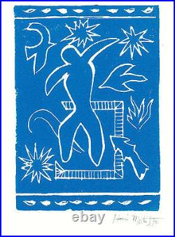 Henri Matisse Hand Signed Ltd Edition Print Joyful Man with COA (unframed)