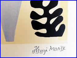 Henri Matisse Lithograph 1948 Original COA Mourlot Limited Signed OP 2000 Ex