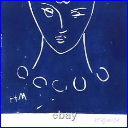 Henri Matisse Original Linocut Print signed c1950 WithCOA unframed