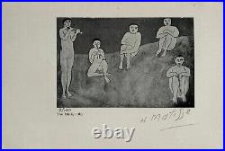 Henri Matisse, Original Print Hand Signed Litho with COA & Appraisal of $3,500