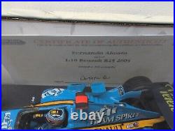 Hot Wheels Racing Renault R25 Fernando Alonso 118 SIGNED WithCOA Limited Edition