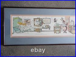 Humorous Scene Engineering Office Design for Safety Signed LE Robert Marble COA