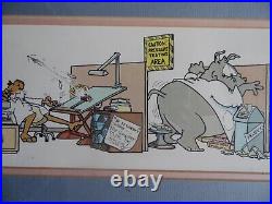 Humorous Scene Engineering Office Design for Safety Signed LE Robert Marble COA