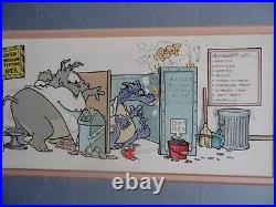 Humorous Scene Engineering Office Design for Safety Signed LE Robert Marble COA