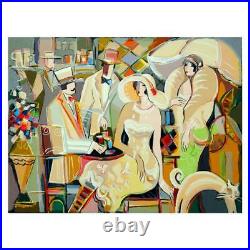 Isaac Maimon Charming Bistro Signed Limited Edition Serigraph With COA