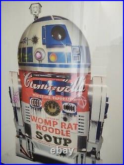 JJ ADAMS'R2D2' LIMITED EDITION PRINT RARE FRAMED with COA NEVER DISPLAYED