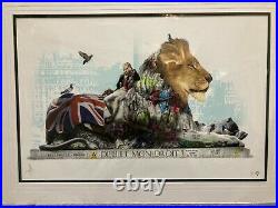 JJ Adams''Nelson's Column', mounted, signed, limited edition print, 73/95, COA