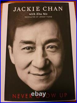 Jackie Chan Signed Limited Edition Book Special Box Never Grow Up COA Brand New