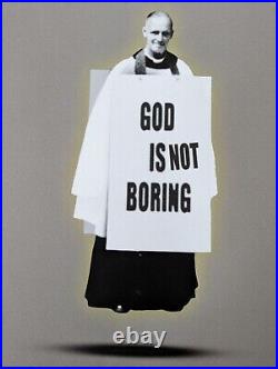 James Cauty God Is Not Boring signed hard to obtain number 1 large format +COA