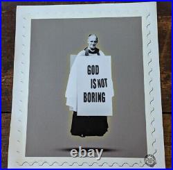 James Cauty God Is Not Boring signed hard to obtain number 1 large format +COA