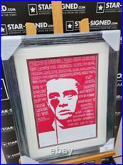 James Dean By Pure Evil, Limited Edition Art Signed By Artist and Framed COA