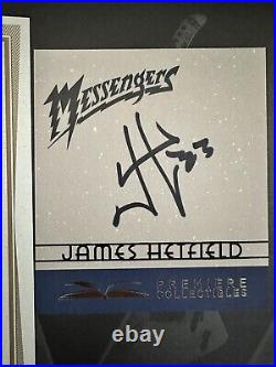 James Hetfield Metallica Signed Messengers book In Hand Premiere COA Bookplate