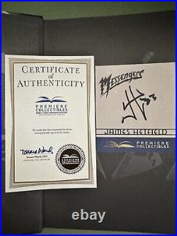 James Hetfield Metallica Signed Messengers book In Hand Premiere COA Bookplate