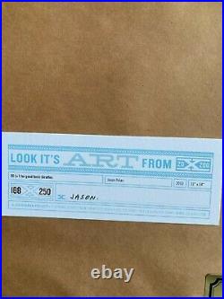 Jason Polan Silkscreen Print Limited edition 188/250 50 (+1) Giraffes Signed COA