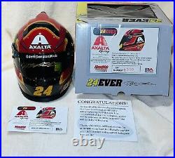 Jeff Gordon Signed NASCAR Limited Edition Axalta 12 Scale Mini Helmet COA