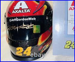 Jeff Gordon Signed NASCAR Limited Edition Axalta 12 Scale Mini Helmet COA