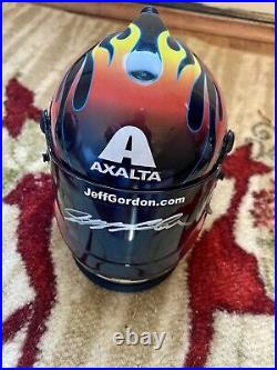 Jeff Gordon Signed NASCAR Limited Edition Axalta 12 Scale Mini Helmet COA JSA