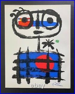 Joan Miro + 1958 Beautiful Signed Print + Coa + Buy It Now! =