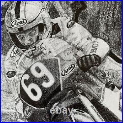 Joey Dunlop Autographed Road Racing, TT Signed Limited Edition Print COA