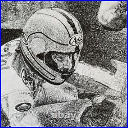 Joey Dunlop Autographed Road Racing, TT Signed Limited Edition Print COA