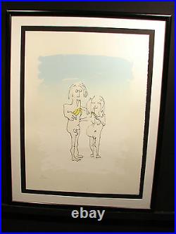 John Lennon Art Original LIMITED EDITION TWO VIRGINS GALLERY FRAMED ORIG COA