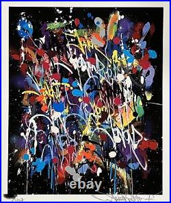 JonOne My World Limited Edition Print, Signed & Numbered With COA Rare