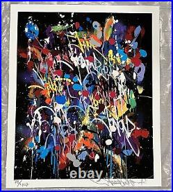 JonOne My World Limited Edition Print, Signed & Numbered With COA Rare