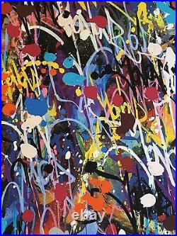 JonOne My World Limited Edition Print xx/407 Signed, Numbered, COA Sold Out