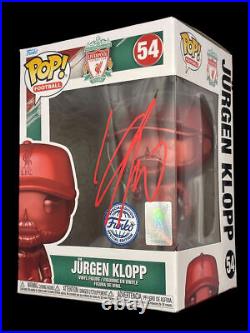 Jurgen Klopp Signed Lfc Limited Edition Funko Pop! #54 (aftal Coa) 3