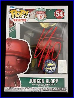 Jurgen Klopp Signed Lfc Limited Edition Funko Pop! #54 (aftal Coa) 4