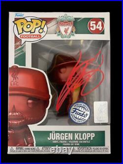 Jurgen Klopp Signed Lfc Limited Edition Funko Pop! #54 (aftal Coa) 5