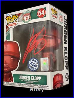 Jurgen Klopp Signed Lfc Limited Edition Funko Pop! #54 (aftal Coa) 5