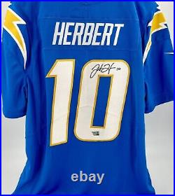 Justin Herbert Signed Chargers Nike Powder Blue Jersey Limited Ed. Fanatics COA