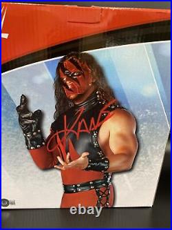 Kane WWE Superstar autographed Signed Bobblehead & Box Limited FOCO Beckett COA