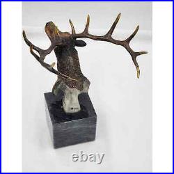 Kitty Cantrell Legends Bronze Sculpture Songs Of Autumn Elk Wildlife Signed COA