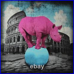 LARS TUNEBO (b. 1962) Limited Edition A/P Print Rhino'The Main Attraction' + COA