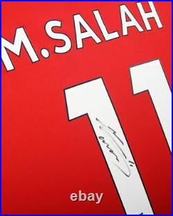 LFC Liverpool FC Issued Signed Salah 20/21 Framed Shirt COA LIMITED EDITION