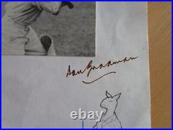 Large Signed Fdc Limited Edition Len Hutton And Don Bradman With Coa