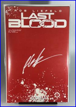 Last Blood #1 Signed By Rob Liefeld Limited Bloody Red Edition with COA RARE