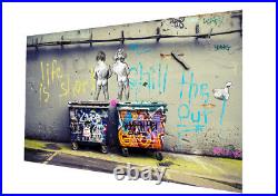 Life short chill duck out Painting street art graffiti original signed COA
