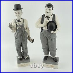 Limited Edition Algora Signed Laurel And Hardy Porcelain Figure With COA 35cm