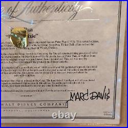 Limited Edition Disney Framed Sericel Tinker Bell Playful Pixie COA signed